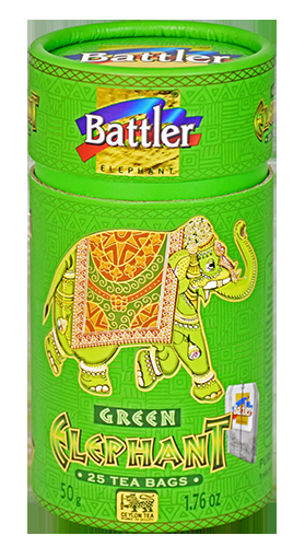 Battler Premium Canister of Green Elephant - 25 x 2 g